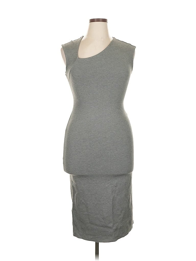 Pre-owned No Comment Casual Dress In Gray