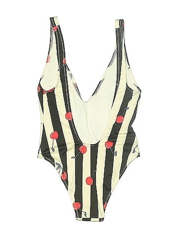 Solid & Striped One Piece Swimsuit (view 2)