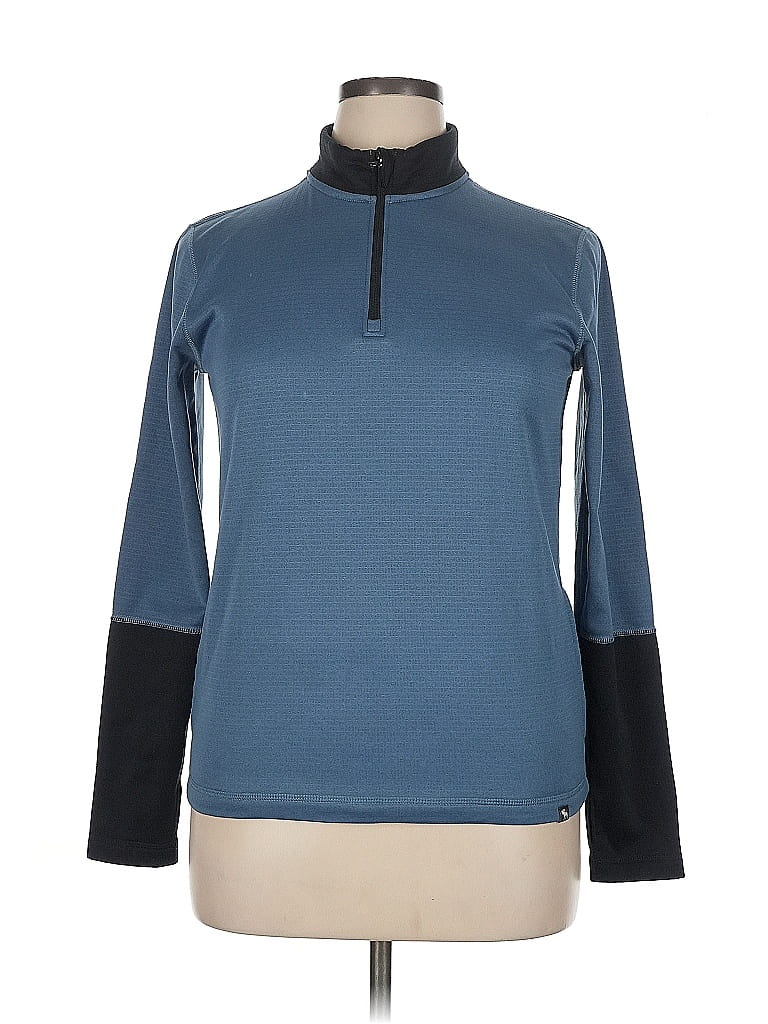 Pre-owned Abercrombie Turtleneck Sweater In Blue