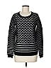 Joie Chevron-herringbone Black Pullover Sweater Size M - photo 1