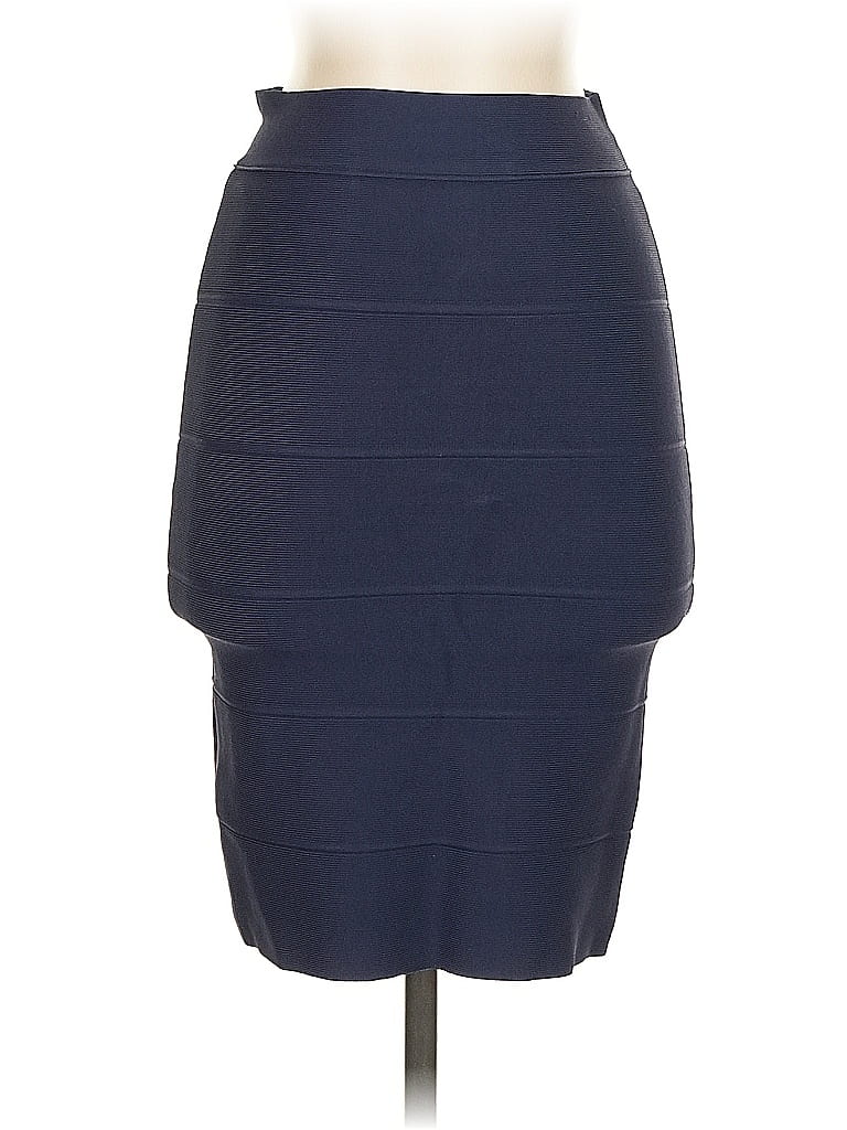 Pre-owned Bcbgmaxazria Formal Skirt In Blue