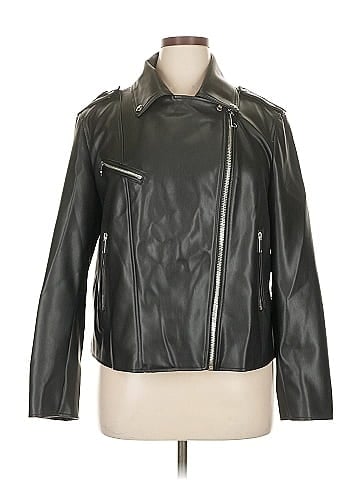 MNG Faux Leather Jacket (view 1)