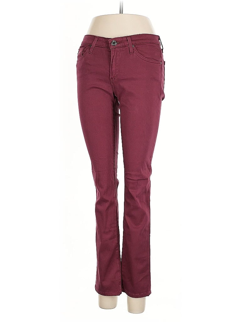 Pre-owned Adriano Goldschmied Jeans In Burgundy