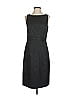 David Meister Solid Gray Black Casual Dress Size 4 - photo 1