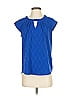 Fortune + Ivy Blue Short Sleeve Blouse Size XS - photo 1
