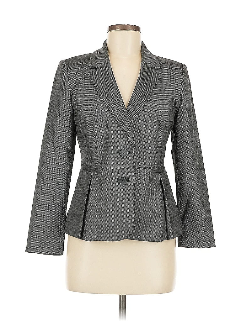 Pre-owned Halogen Blazer Jacket In Gray