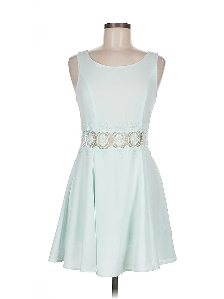 Pre-owned Divided By H&m Casual Dress In Blue