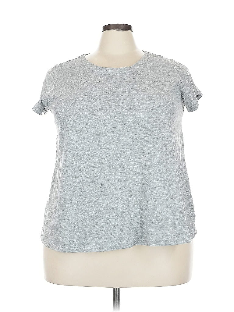 ELLOS Pre-owned Short Sleeve T-shirt In Gray