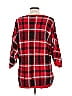 Soho JEANS NEW YORK & COMPANY Plaid Red Pullover Sweater Size L - photo 2