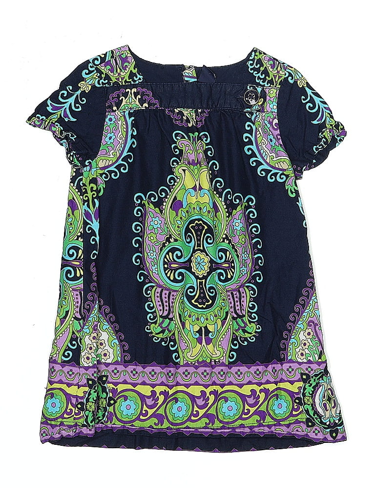 Baby Gap 100% Cotton Paisley Blue Dress Size 2T - photo 1