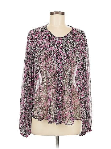 Isabel Marant Long Sleeve Silk Top (view 1)
