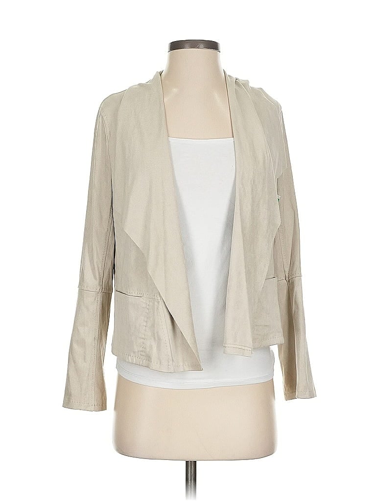 Pre-owned Max Studio Blazer Jacket In White