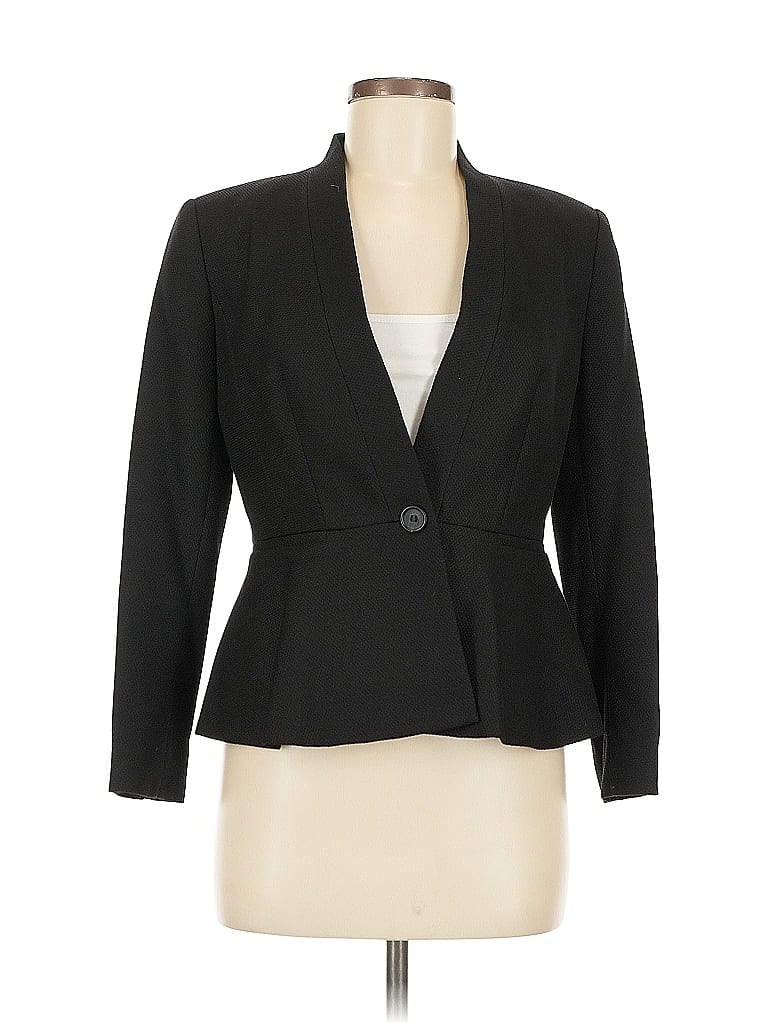 Pre-owned Halogen Blazer Jacket In Black
