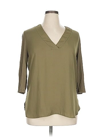 Soho JEANS NEW YORK & COMPANY 3/4 Sleeve Blouse (view 1)
