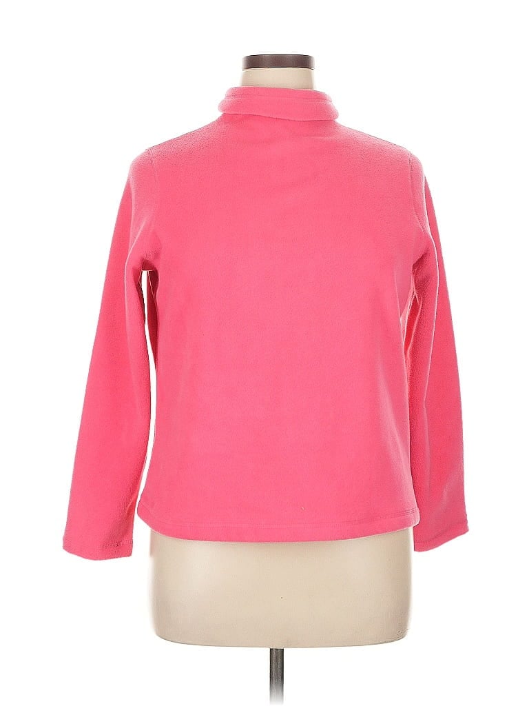 Pre-owned Lands' End Turtleneck Sweater In Pink