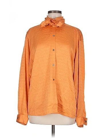 Isaac Mizrahi Long Sleeve Silk Top (view 1)