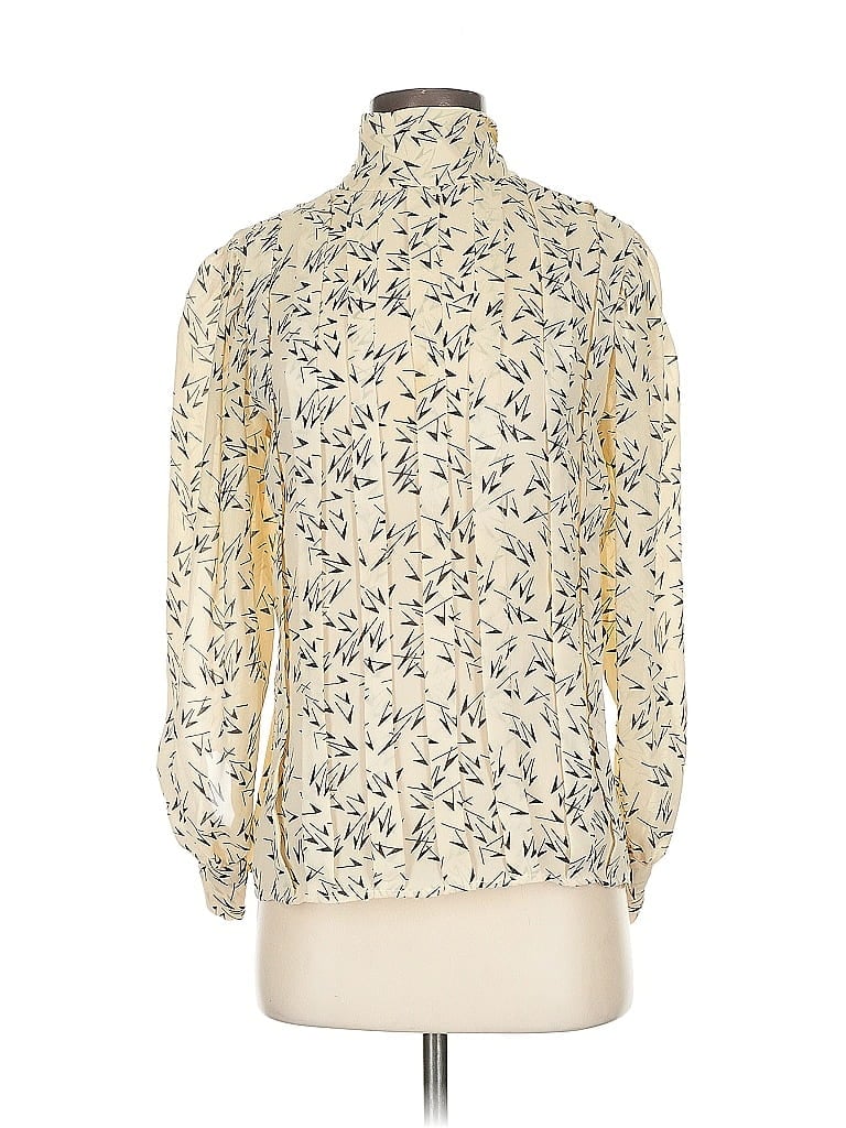 Pre-owned Assorted Brands Long Sleeve Blouse In White