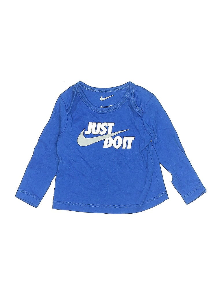 Pre-owned Nike Babies' Long Sleeve T-shirt In Blue