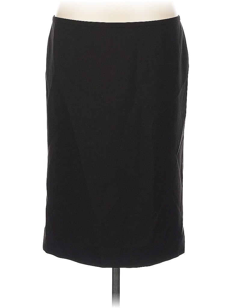 Giorgio Armani Solid Black Formal Skirt Size EU (IT) 46 / US 10 - photo 1