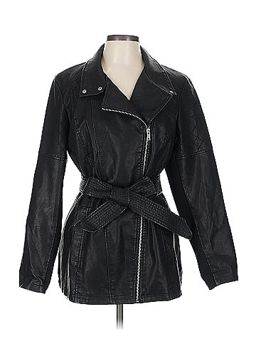 Baccini Faux Leather Jacket (view 1)