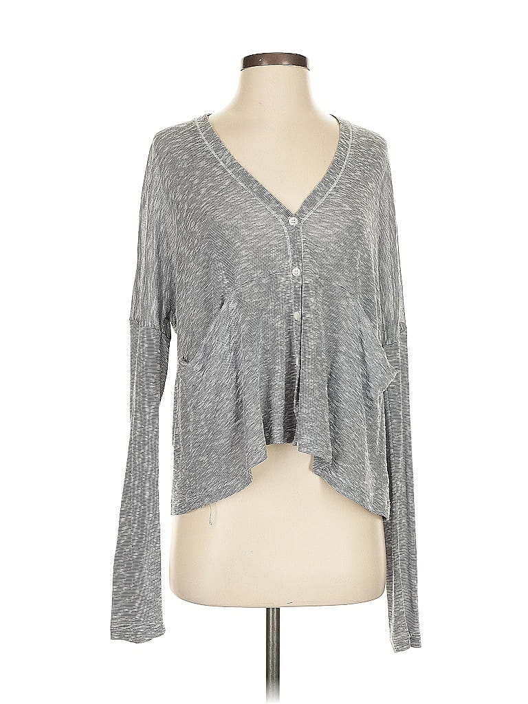 Pre-owned Splendid Cardigan Sweater In Gray
