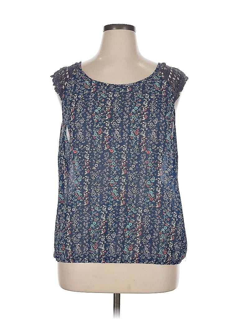 EYESHADOW Pre-owned Sleeveless Blouse In Blue