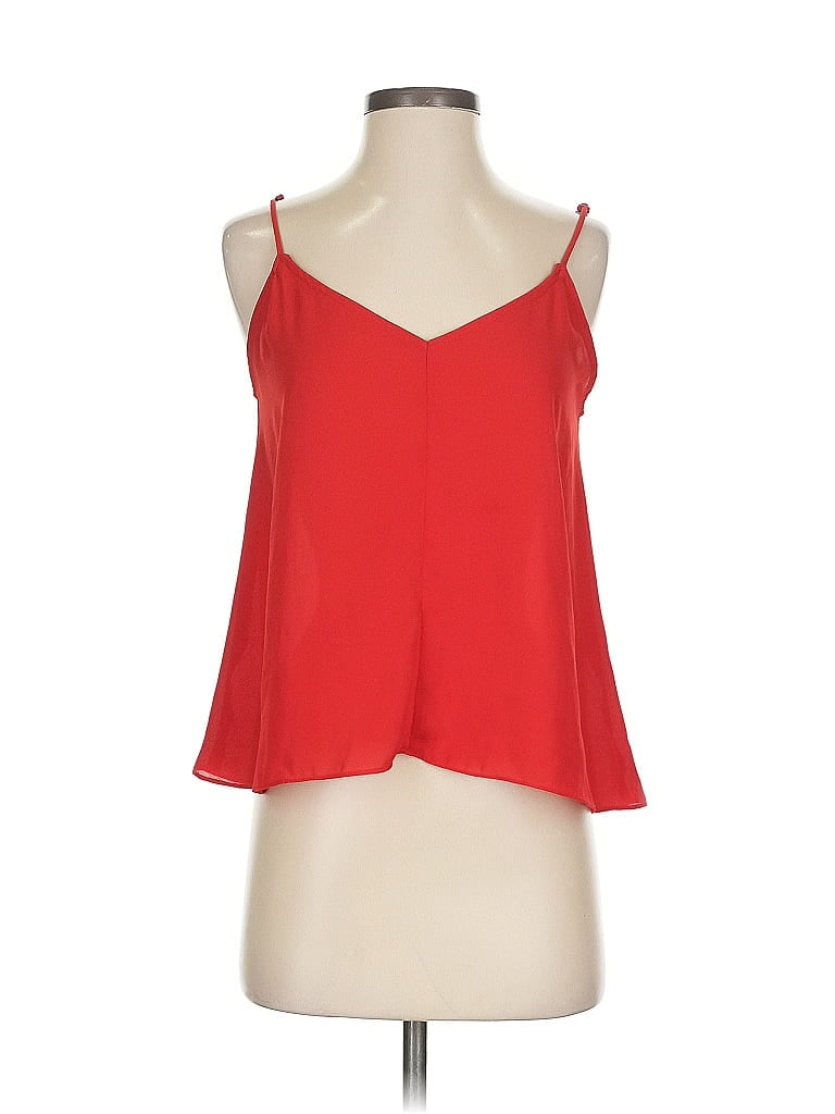 Click to view more detailed imagery on our partner's website Pre-owned Aqua Tank Top Red Strapless Neckline Tops