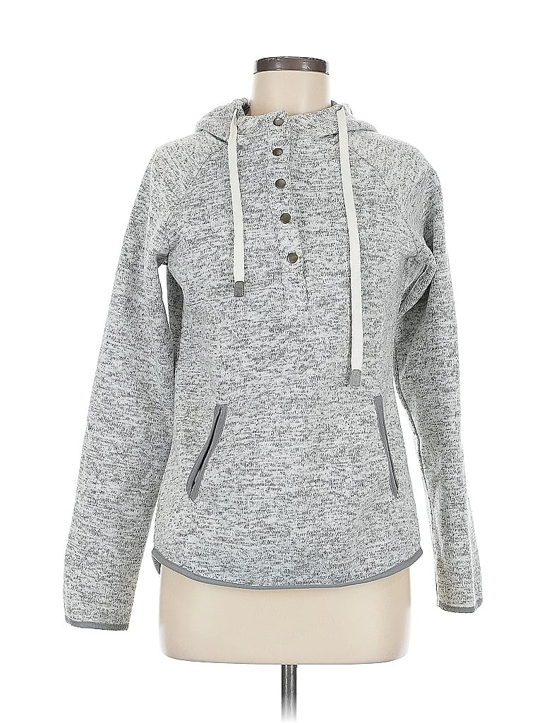 Thread & Supply 100% Polyester Chevron-herringbone Gray Pullover Sweater Size M - photo 1