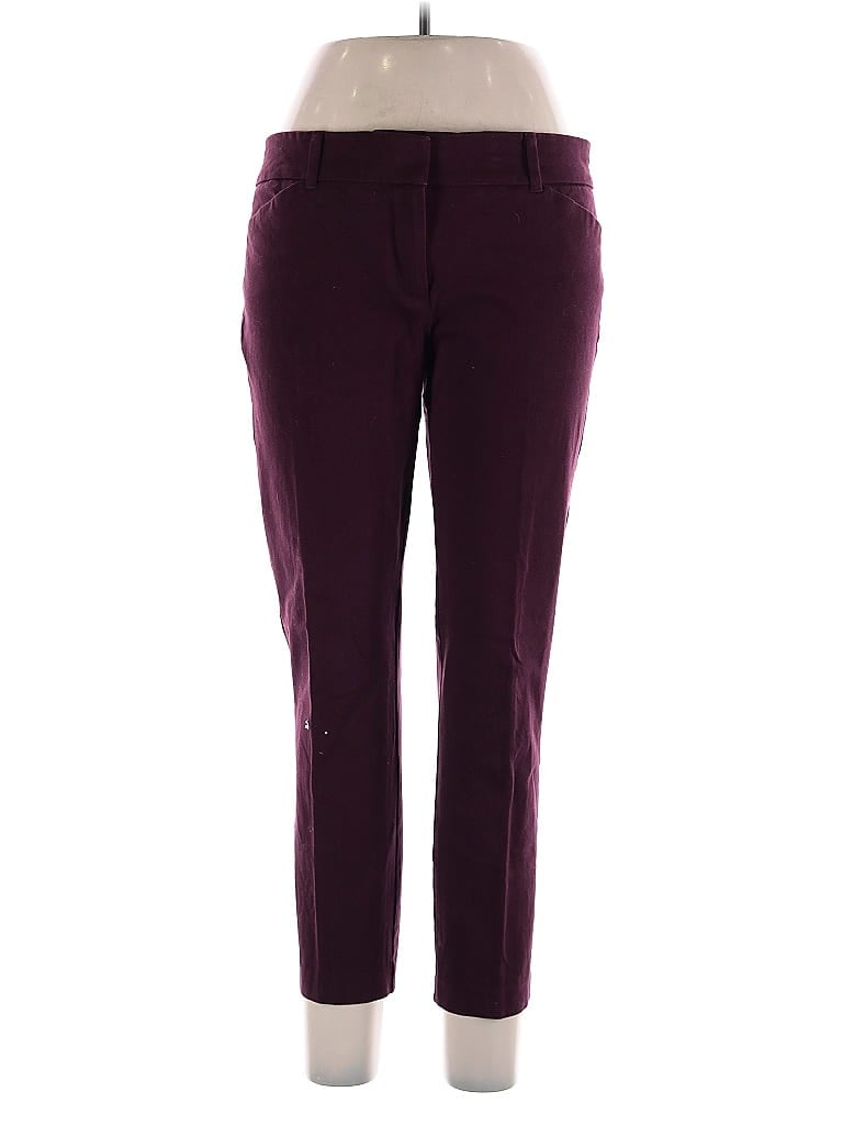 Pre-owned New York And Company Casual Pants In Burgundy