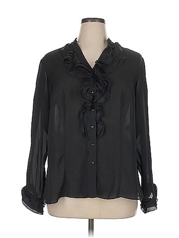 AK Anne Klein Long Sleeve Blouse (view 1)