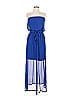 Studio Y 100% Polyester Blue Casual Dress Size L - photo 1