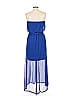 Studio Y 100% Polyester Blue Casual Dress Size L - photo 2