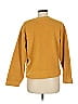 Everlane 100% Polyester Solid Yellow Pullover Sweater Size M - photo 2