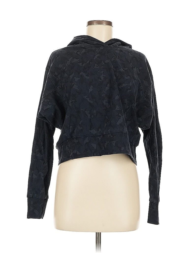 Pre-owned Athleta Cardigan Sweater In Black