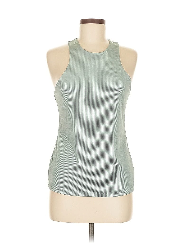 Pre-owned A New Day Tank Top Green Halter Neckline Tops