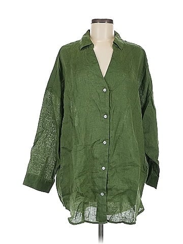 L Space 3/4 Sleeve Button-Down Shirt (view 1)