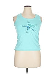 Lands' End Solid Blue Athletic Shorts Size 4