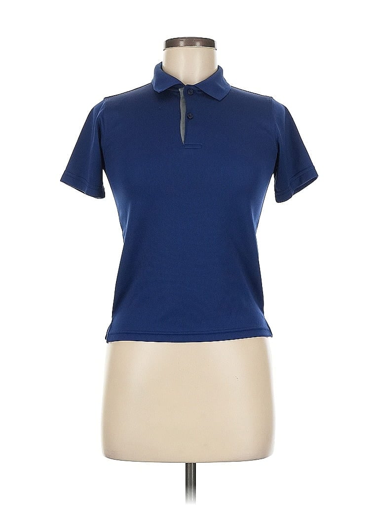 Pre-owned George Short Sleeve Polo Shirt In Blue