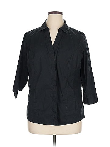 Riders by Lee 3/4 Sleeve Button-Down Shirt (view 1)