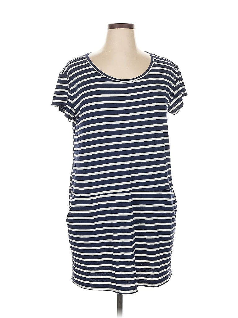 Pre-owned Caslon Casual Dress In Blue