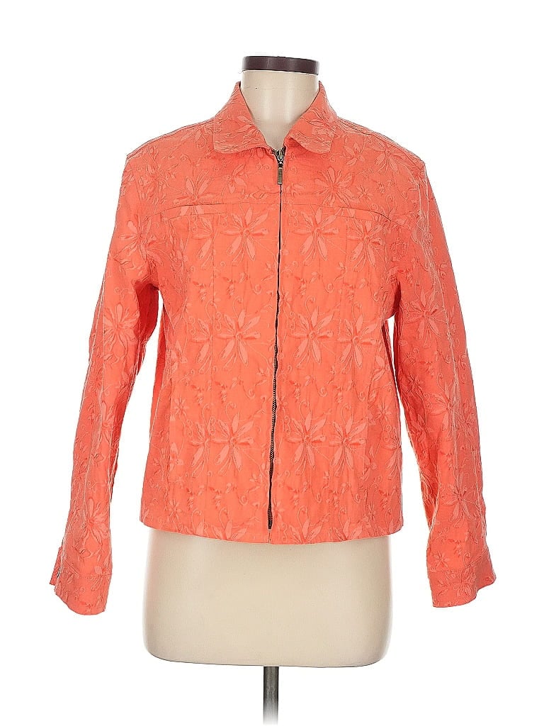 COLDWATER CREEK Pre-owned Cardigan Sweater In Orange