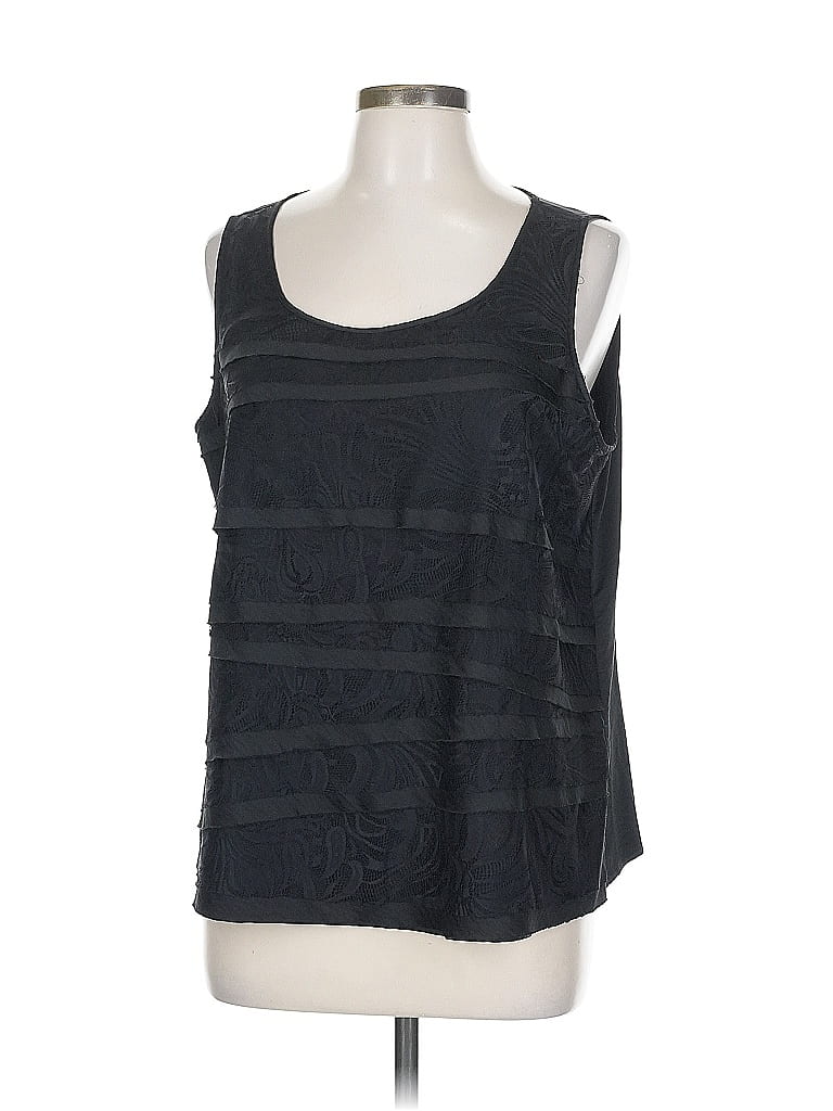 Pre-owned Chico's Sleeveless T-shirt In Black
