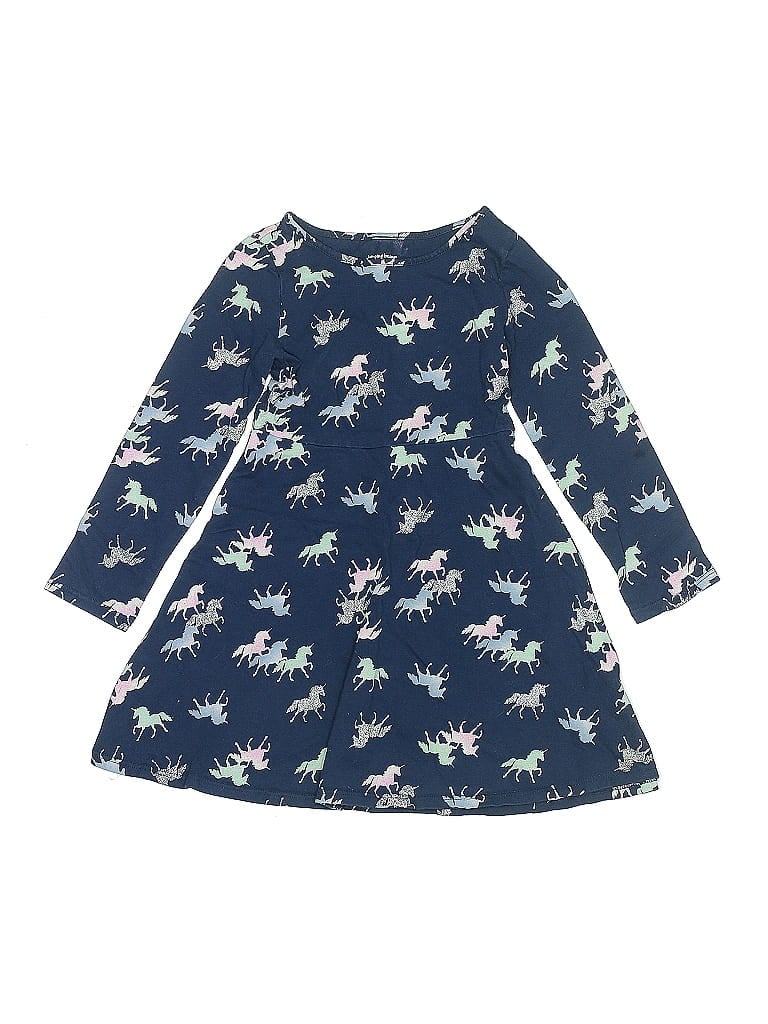 Jumping Beans 100% Cotton Blue Dress Size 4 - photo 1