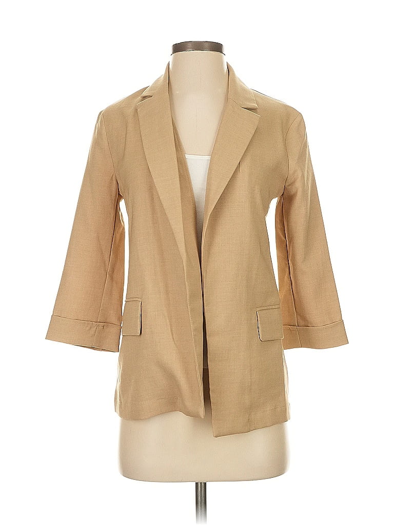 Bershka 100% Polyester Tan Blazer Size XS - photo 1
