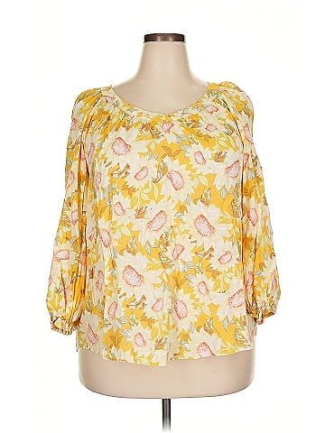 LC Lauren Conrad 3/4 Sleeve Blouse (view 1)