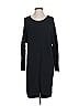 Thurley Solid Black Casual Dress Size XS - photo 1