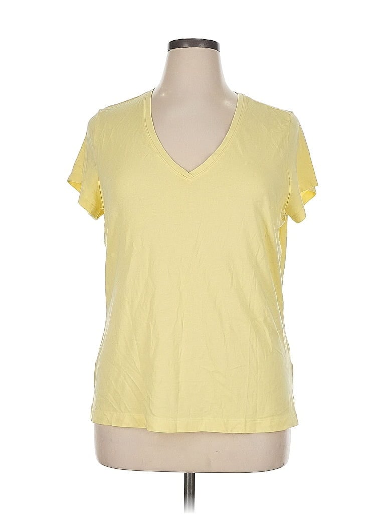 Pre-owned Banana Republic Short Sleeve T-shirt In Yellow