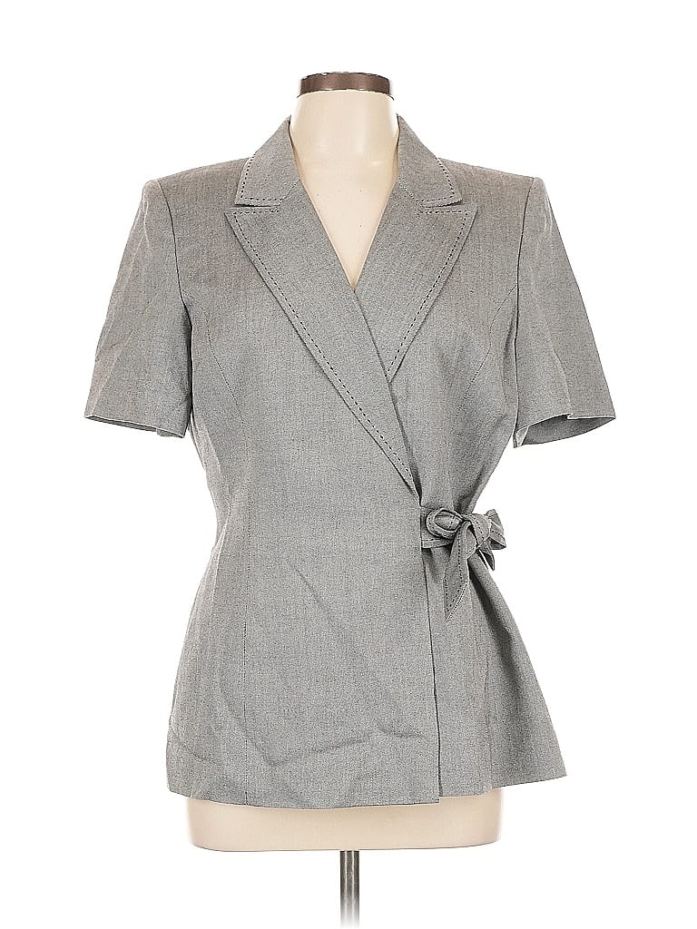 Pre-owned Le Suit Blazer Jacket In Gray