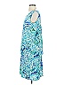 Susan Graver 100% Polyester Print Blue Casual Dress Size XS - photo 4