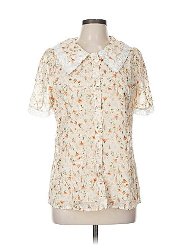 Allegra K Short Sleeve Blouse (view 1)